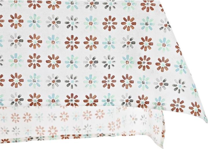 Produktbild DKD Home Decor Tischdecke und Servietten 2 Stück 150 x 150 x 0,5 cm Grau Himmelsblau