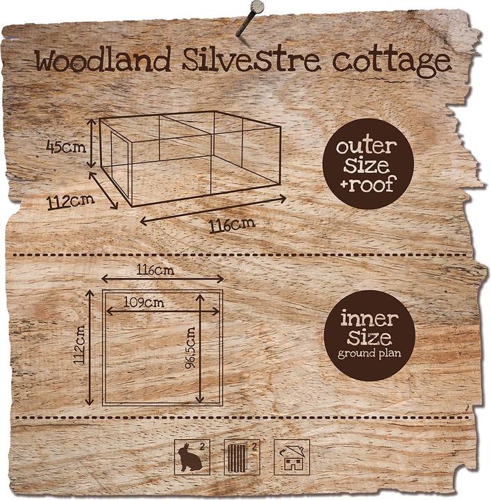 Productafbeelding EBI Duvo+ Woodland Konijnenren Silvestre Cottage