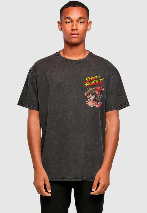 Produktbild Merchcode Streetfighter II Roster Oversize Tee - 187843 (XXL)