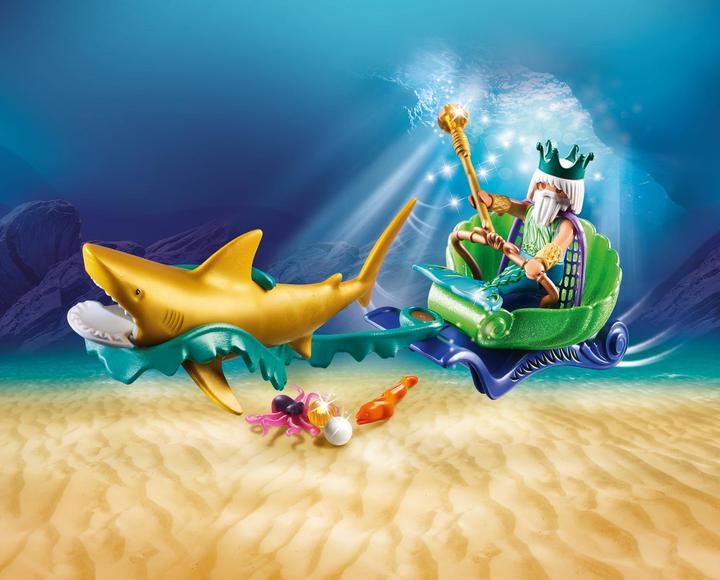 Actual product image Playmobil King of the sea with shark carriage (70097)