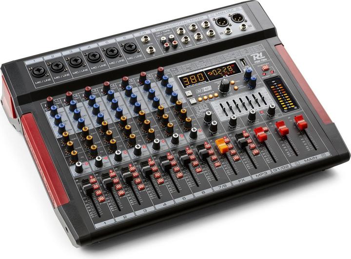 Image du produit Power Dynamics PDM-T804 - 8-kanaals mengpaneel Bluetooth, DSP, mp3 en USB audio interface (Studio et mixeur live)