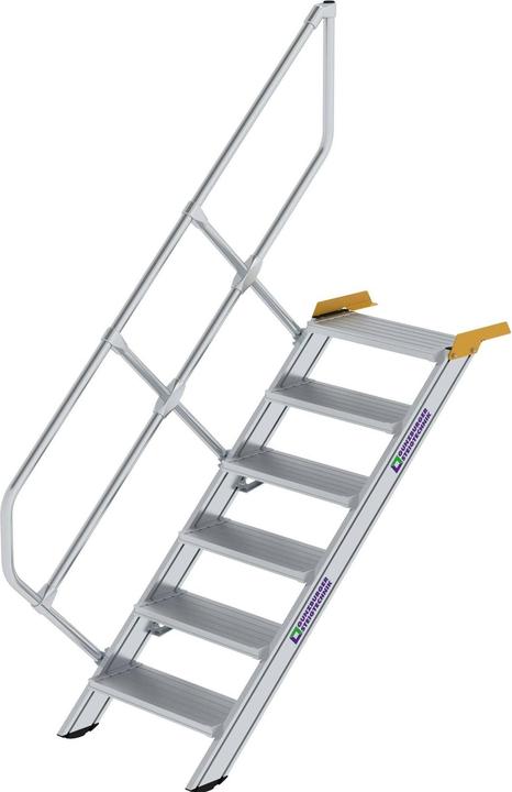 Immagine prodotto Munk Scale a 45° Larghezza gradini 600 mm 6 gradini Alluminio scanalato (Stile, 138 cm)