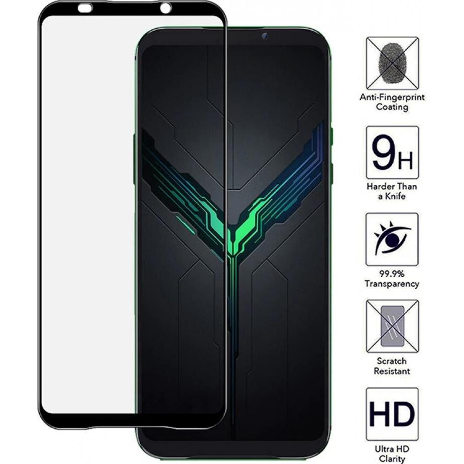 Screenguard Xiaomi Black Shark 2 Pro Full Screen Panzerglas Schutzfolie 2.5D 9H (1 Stück, Xiaomi Black Shark 2 Pro), Sma...