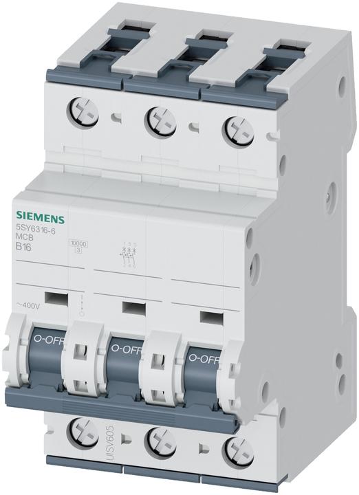 Produktbild Siemens Sicherungsautomat 5SY6 16A Typ B 6kA