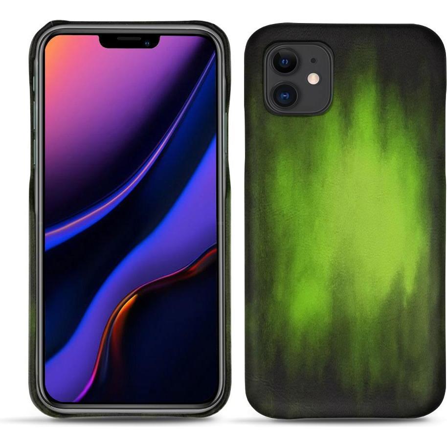 Noreve Lederschutzhülle (Apple iPhone 11), Smartphone Hülle, Grün