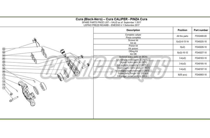 Productafbeelding Formula Zuiger kit, R1 | RR1 | R1R '12-18 | CURA | CURA X