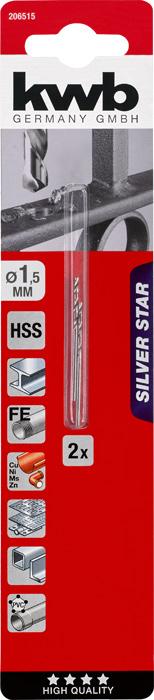 Actual product image kwb SILVER STAR HSS Twist Drill (1.5 millimetre)
