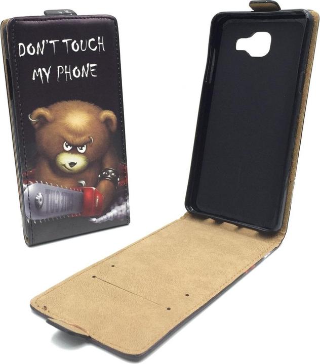 Produktbild König Design Handyhülle für Samsung Galaxy A5 (2016) Schutztasche Wallet Cover Case Schwarz (Samsung Galaxy A5 (2016))