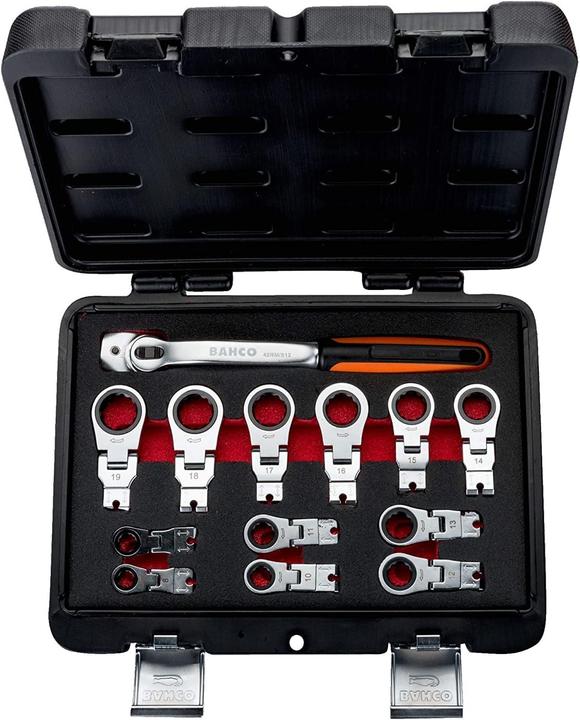 Actual product image Irimo Ratchet ring spanner set, adjustable, 280 mm (19 mm, 16 mm, 15 mm, 12 mm, 8 mm, 14 mm, 18 mm, 9 mm, 17 mm, 10 mm, 11 mm, 13 mm)