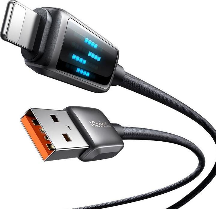 Produktbild Mcdodo CA-5250 LED Display USB-A to Lightning Data Cable 1.2m (1.20 m, USB 2.0, 36 W)