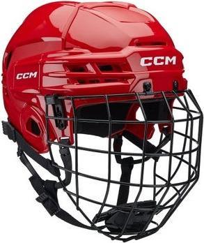 Actual product image CCM Tacks 70 JR hockey helmet with cage (Ena Velikost, red) (One size)