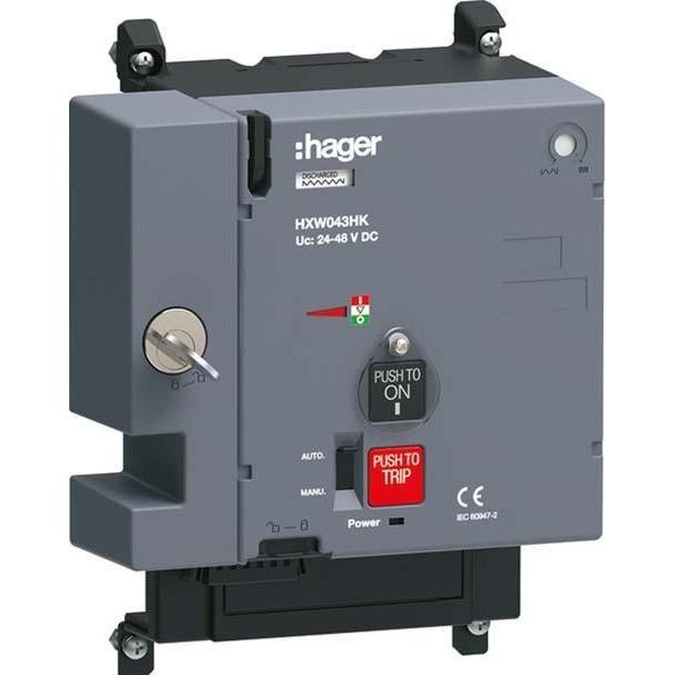 Hager HXW043HK x630/P630 24-48VDC o. AR ab Motorantrieb, Relais