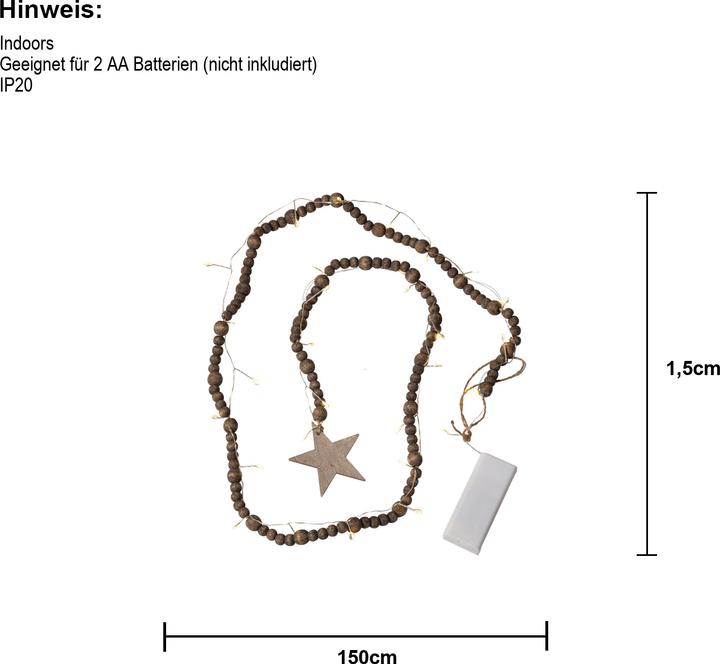 Produktbild Star Trading Lichterkette Beady (1.50 m)
