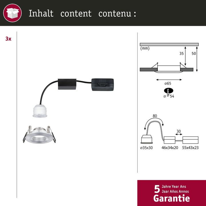 Produktbild Paulmann Einbauleuchte Nova Mini (310 lm)