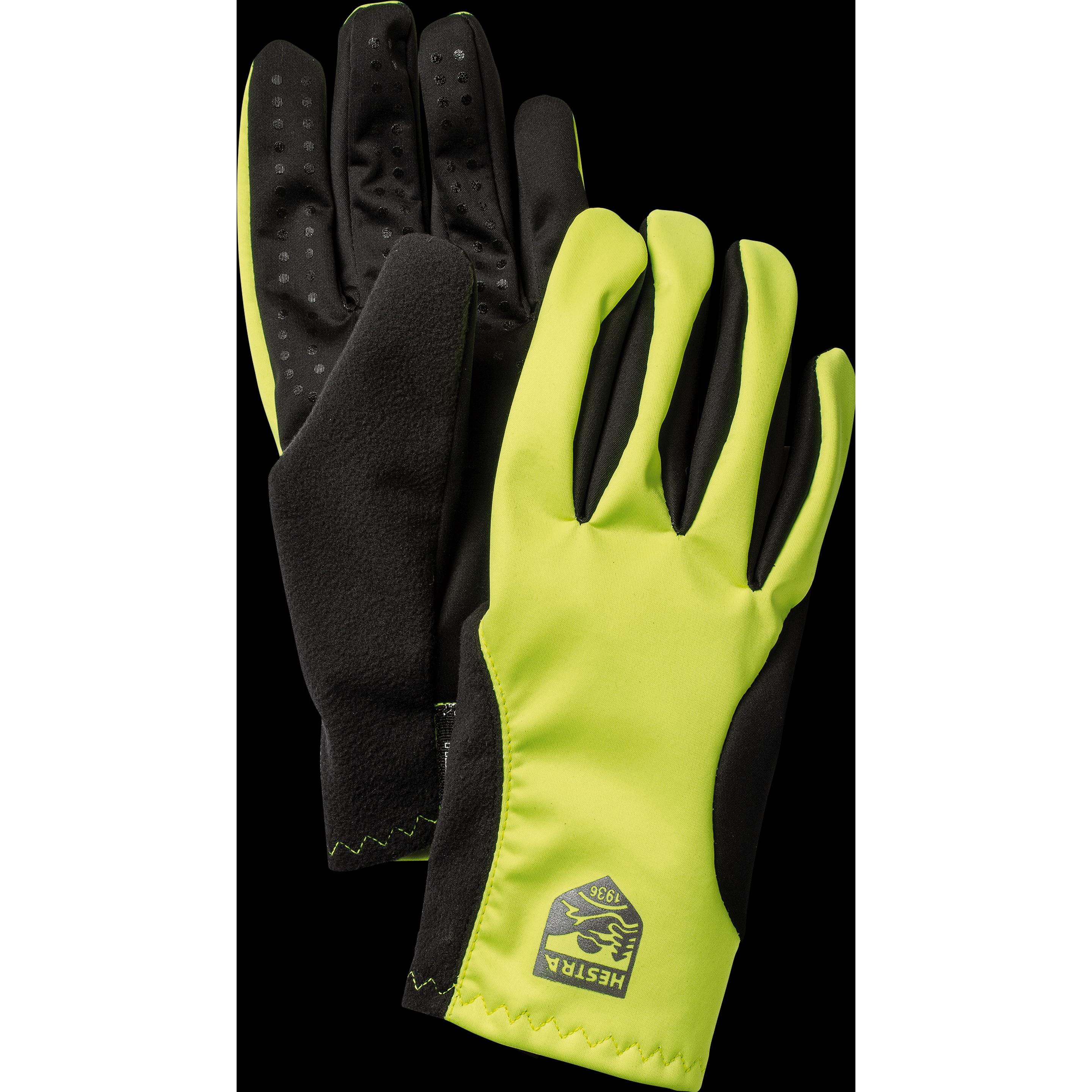 Hestra, Herren, Handschuhe, Runners All Weather 5 Finger, Gelb, (S)