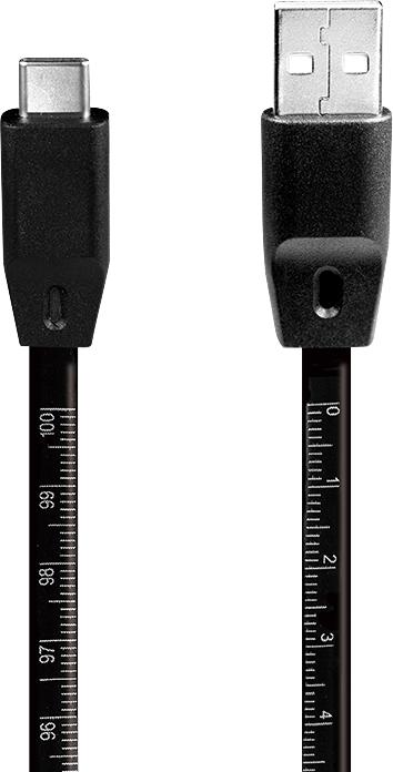 Actual product image LogiLink USB cable with ruler (1 m, USB 2.0)