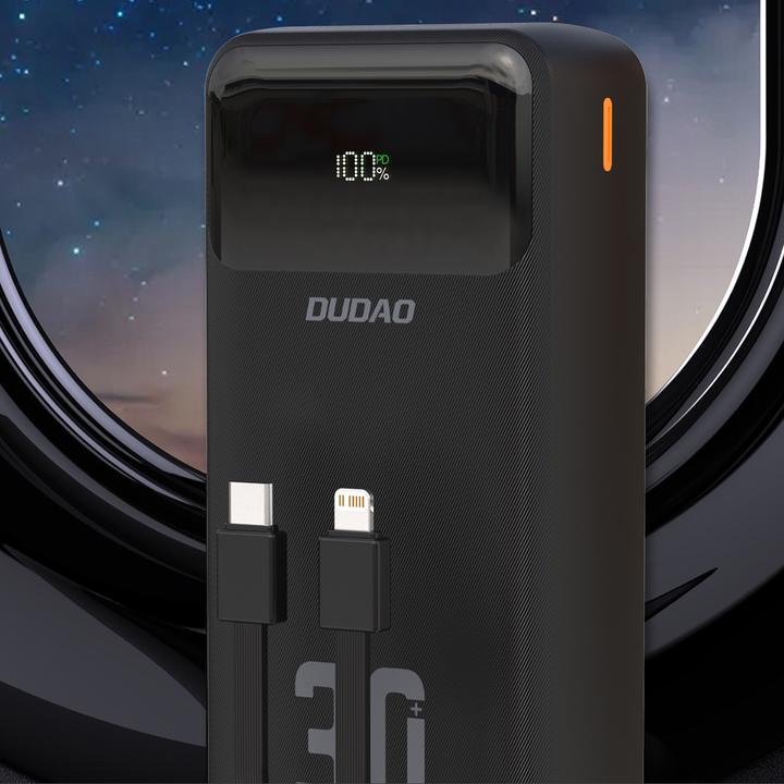 Produktbild Dudao K15Max powerbank 30000mAh 22.5W Black (30000 mAh, 22.50 W, 111 Wh)