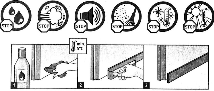 Actual product image tesa tesamoll UNIVERSAL door bottom seal