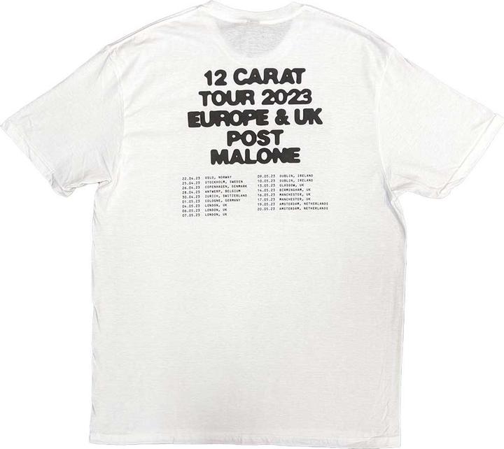 Immagine prodotto Post Malone Resurface 2023 Tour Dates Maglietta Adulto Unisex (M)
