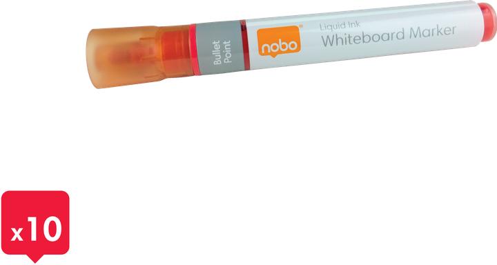 Produktbild Nobo N-Marker Viscom 3mm 1915379 rot 10 Stück (10x)