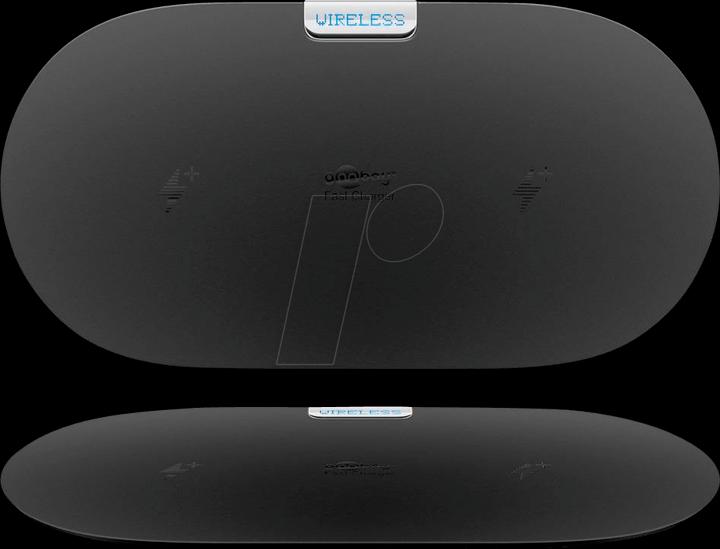 Actual product image Goobay Wireless dual quick charge mat (10 W)