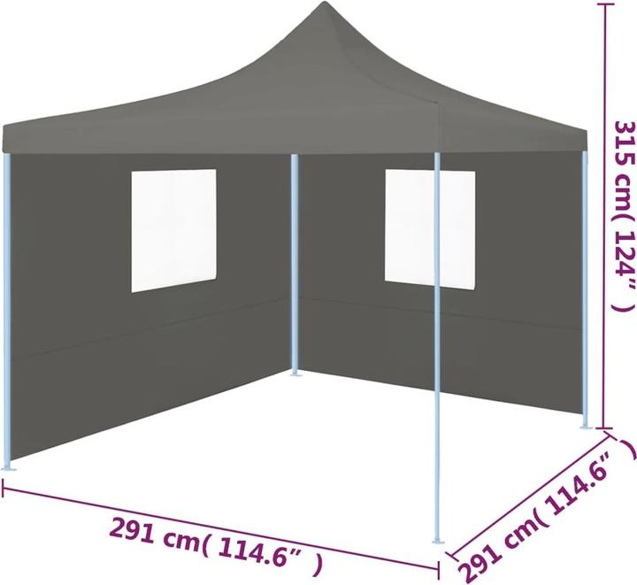 Produktbild vidaXL Partyzelt (291 cm, 291 cm)