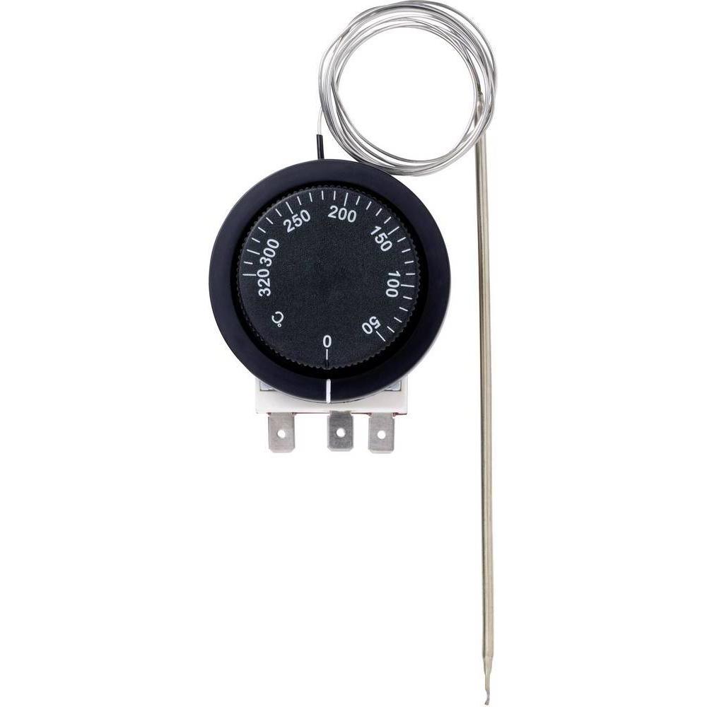 Sygonix Termostato incorporato Installazione da 50 a 320 °C, Termostato, Nero