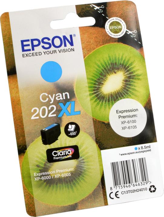 Actual product image Epson 202XL Claria Premium (C)