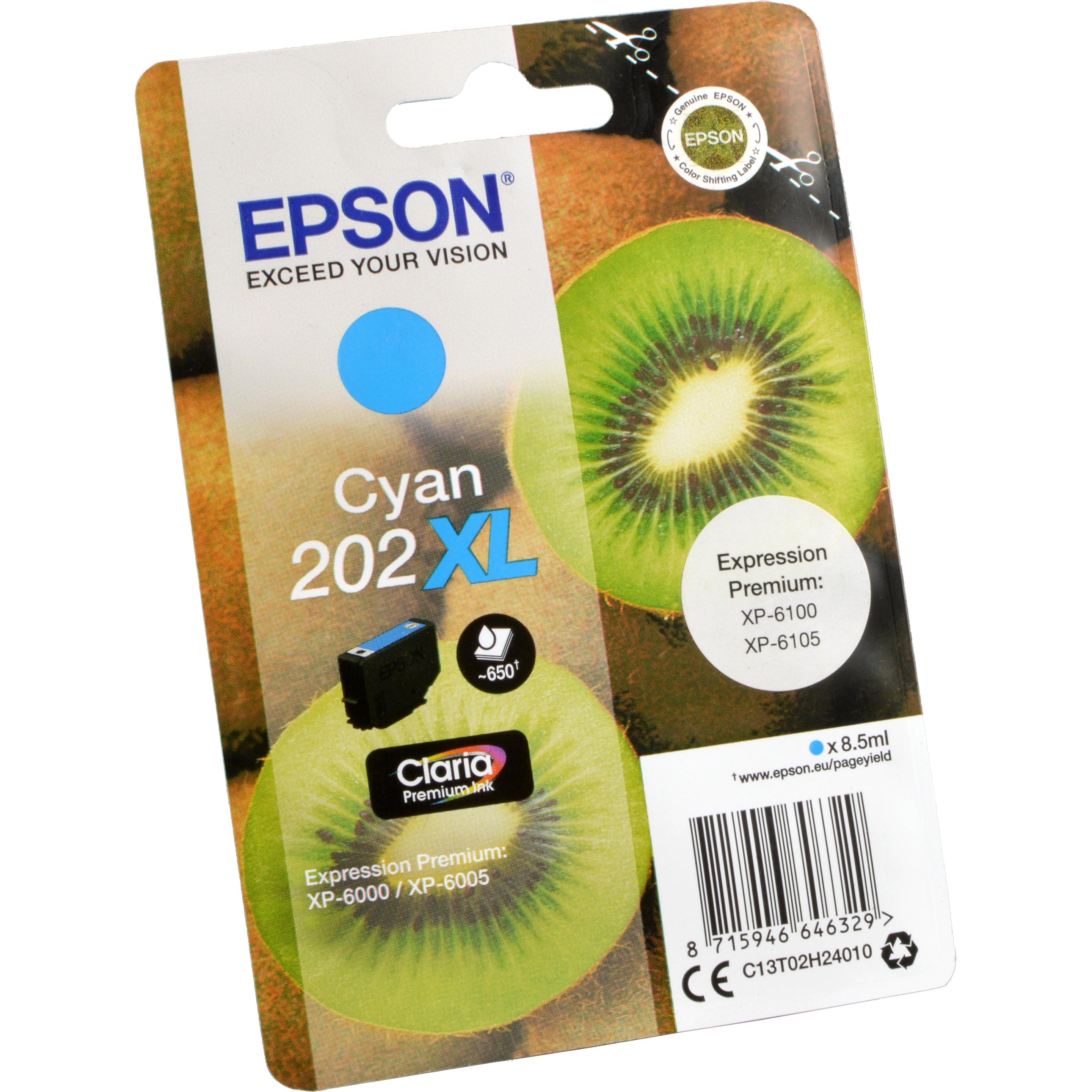 Epson, Druckerpatrone, 202XL Claria Premium (C)