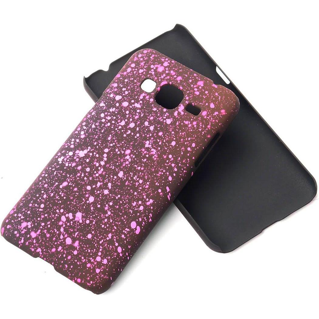 Thumbnail - König Design Handy Hülle Schutz Case Bumper Etuis für Samsung Galaxy J3 3D Sterne Pink (Samsung Galaxy J3 (2016)), Smart...