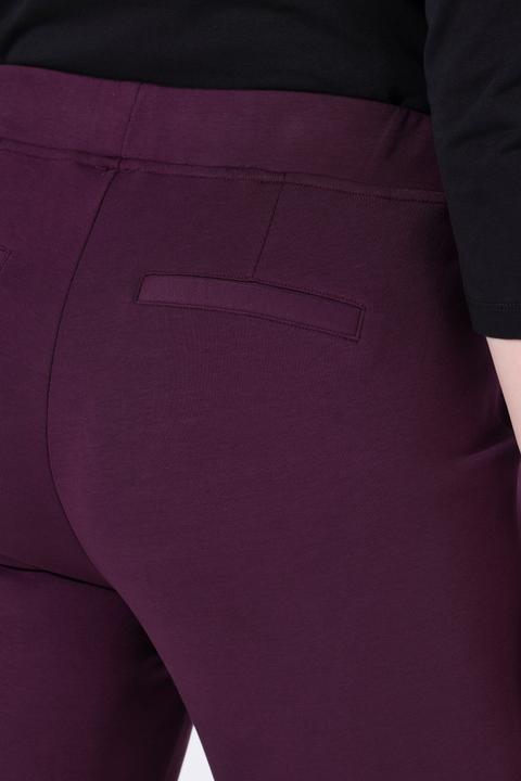 Produktbild Ulla Popken Hose, Punto di Roma, konisches Bein, Biese, Elastikbund (58)
