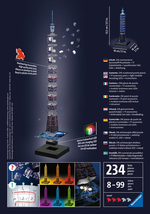 Produktbild Ravensburger 3D 216 Stk. - Taipeh (216 Teile)