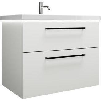 burgbad, Badmöbelset, Eqio Keramik-Waschtisch inklusive Waschtischunterschrank und LED-Waschtischunterschrankbeleu