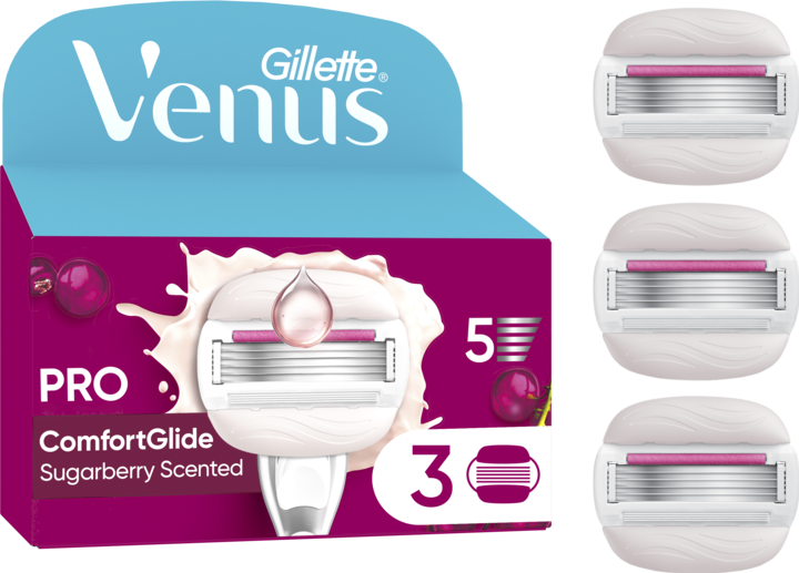 Gillette Venus Comfort Glide Sugarberry 3ct