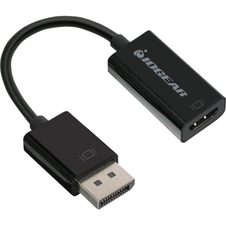 Thumbnail - Iogear GDPHD4KA Videokabel-Adapter DisplayPort HDMI (0.09 m, DisplayPort, HDMI), Video Kabel