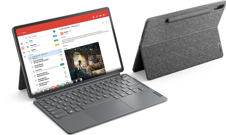 Produktbild Lenovo Tab P12 Pro inkl. CH-Tastatur und Precision Pen 3 (nur WLAN, 12.60", 256 GB, Storm Grey)