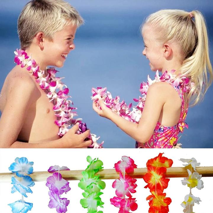 Actual product image I Am Creative Hawaii flower necklace party