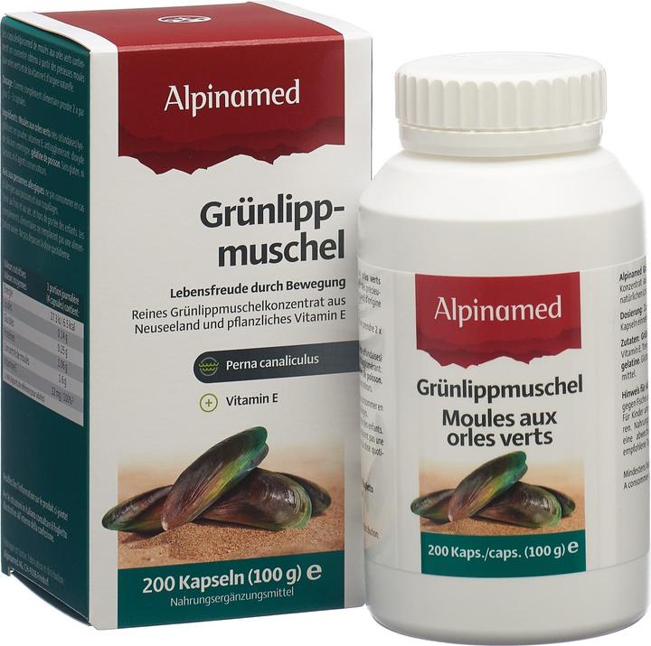 Actual product image Alpinamed Green-lipped mussel (120 Piece, Capsules, 100 g)