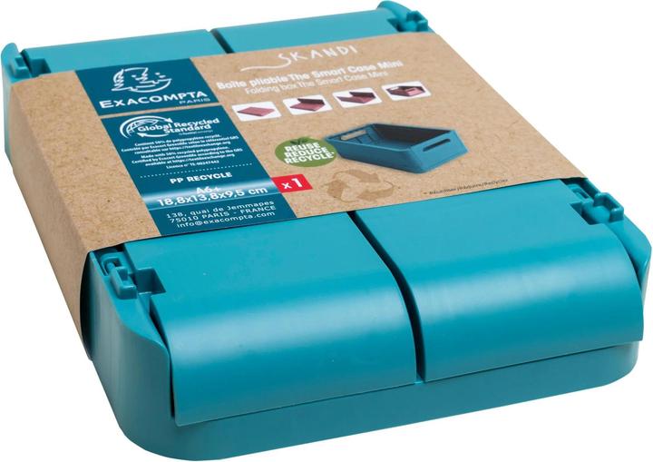 Actual product image Exacompta Boîte pliable The Smart Case mini Skandi - Bleu Pacifique