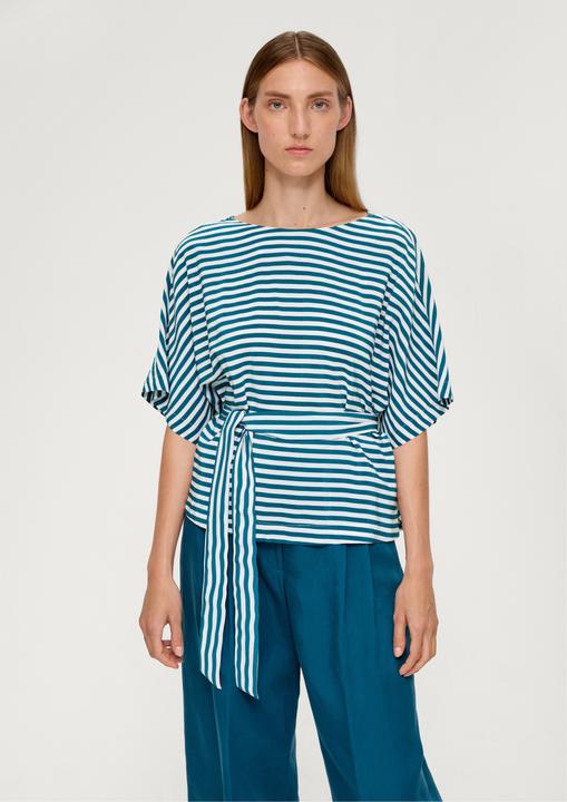 Produktbild s.Oliver Bluse Viskosebluse mit Bindeband (S)