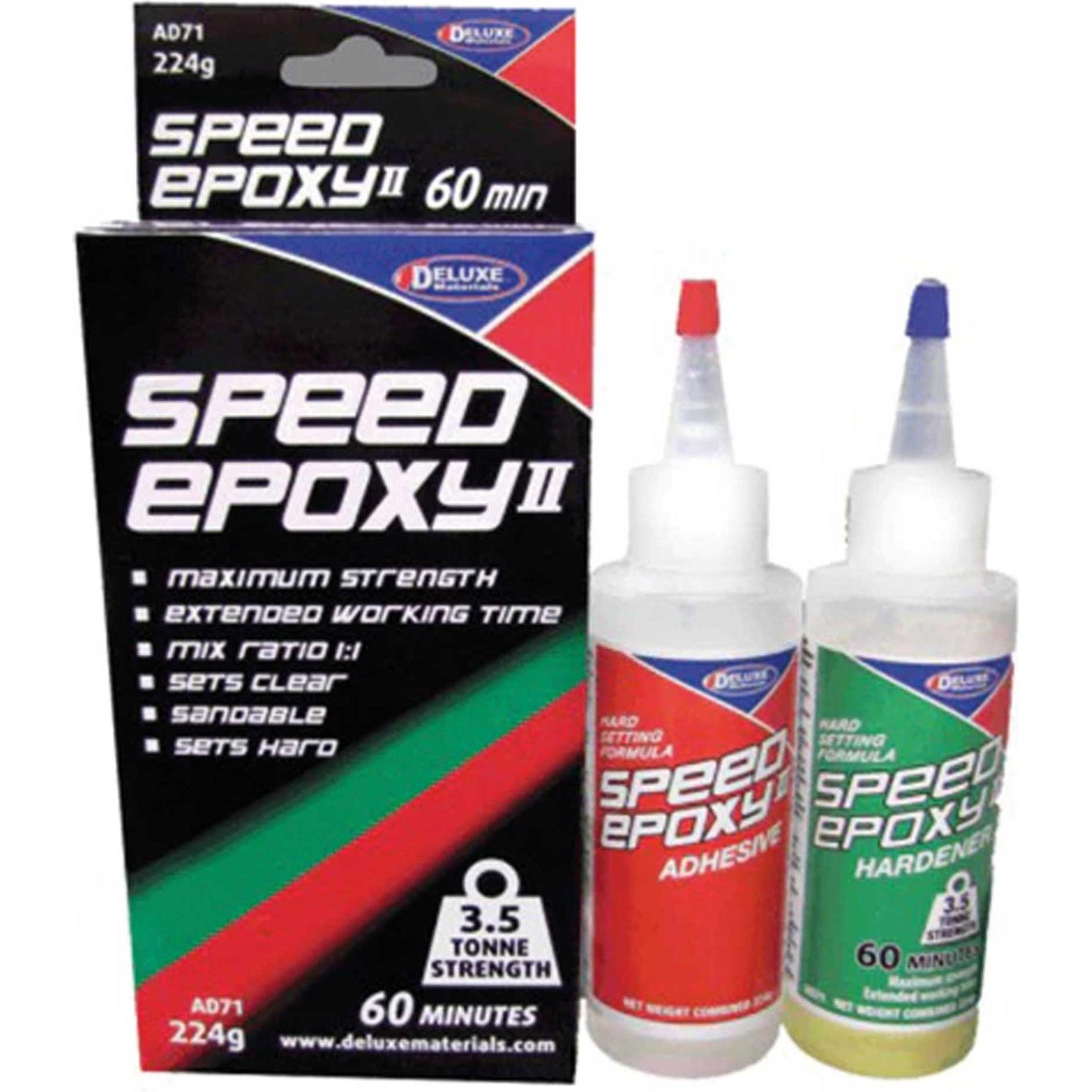 Deluxe Materials, Klebstoff, Speed Epoxy II 60 min 224g (224 g, 2 ml)