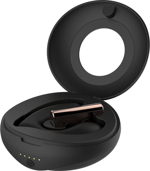 Actual product image Rosy Gold – Wearable Vibrator with Luxury Charging Case – Black