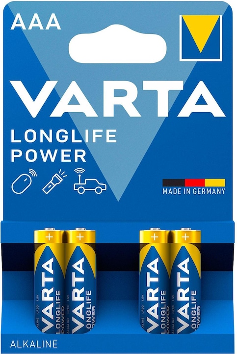 Varta potenza a lunga durata (4 pz., AAA, 1240 mAh)