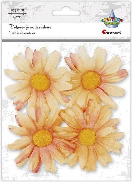 Creality 3D-Stoff-Gänseblümchen 75mm rosa 4St