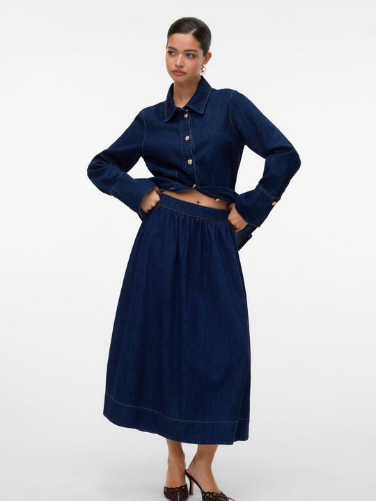 Produktbild Vero Moda VMMAIKEN Hohe Taille Midirock Jeansrock (M)