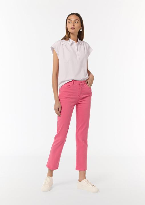 Produktbild Comma Bluse Locker geschnittene Hemdbluse mit Musterstruktur (40)