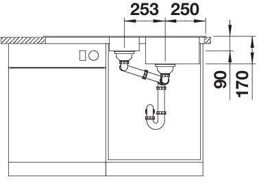 Actual product image Blanco Tipo II 6 S (Fitted sink, 100 cm, 50 cm)