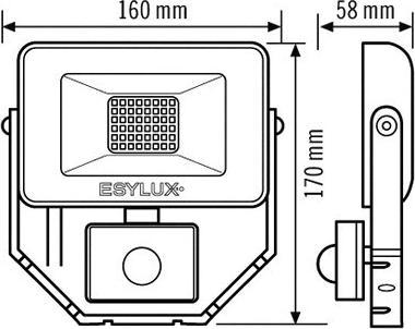 Produktbild Esylux LED-Strahler (1000 lm, IP65)