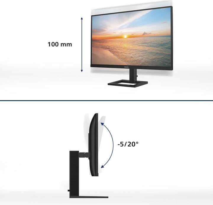 Image du produit Philips MMD 27E1N1900AE/00 IPS Monitor, 2x HDMI, USB Hub, 2x USB 3.2, PD (3840 x 2160 pixels, 27")