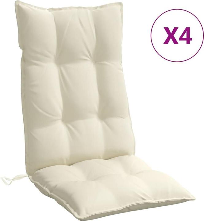 Produktbild VidaXL Hochlehner-Auflagen 4 Stk. Oxford-Gewebe (120 x 50 x 7 cm)